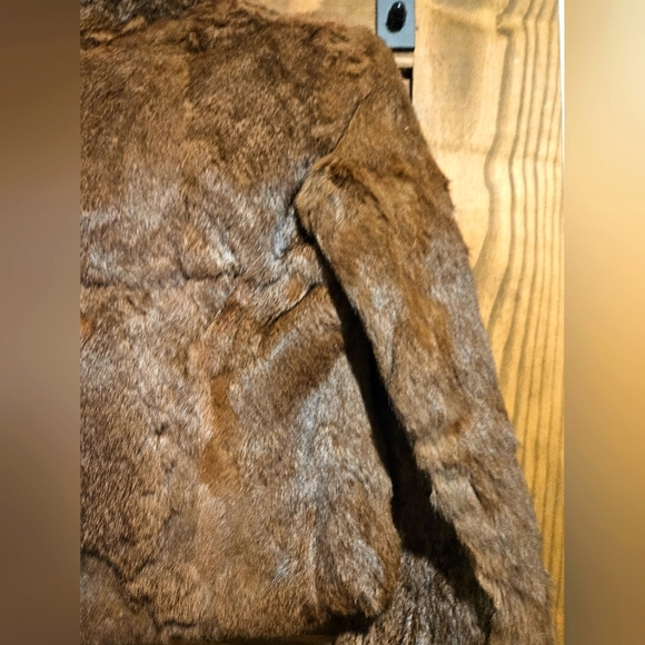 Vintage Rabbit Fur Mini Coat Size Small - Picture 14 of 15